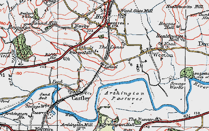 Old map of Arthington Hall in 1925