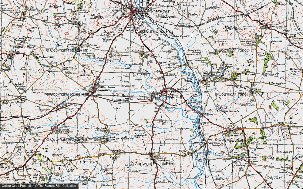 Old Map of West Adderbury, 1919 in 1919