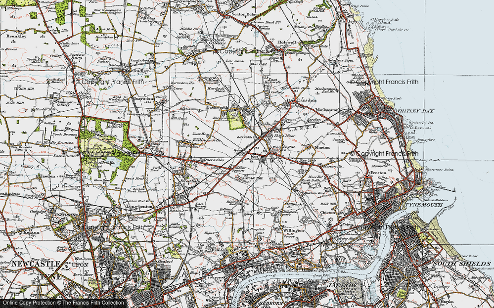 Old Map of West Allotment, 1925 in 1925