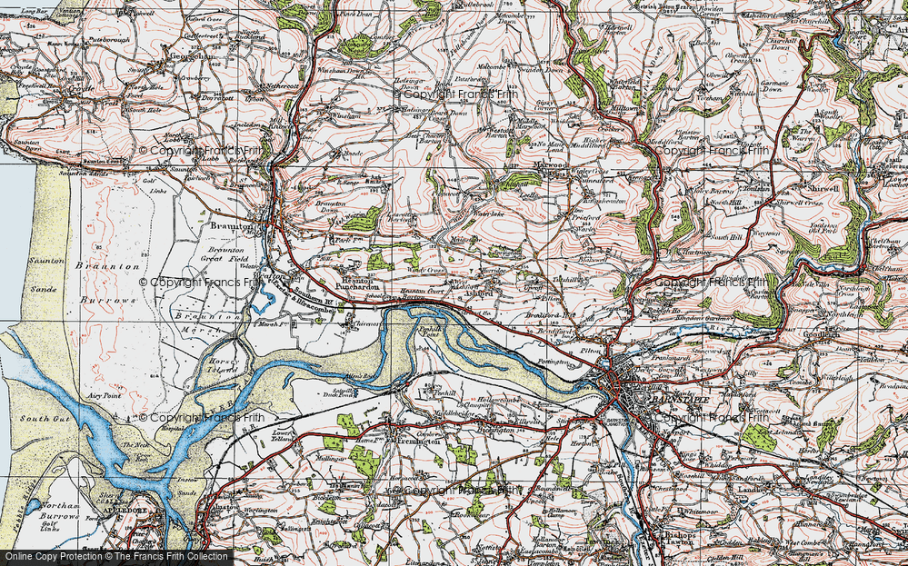 Old Map of West Ashford, 1919 in 1919