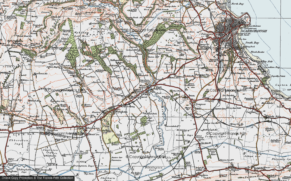 Old Map of West Ayton, 1925 in 1925