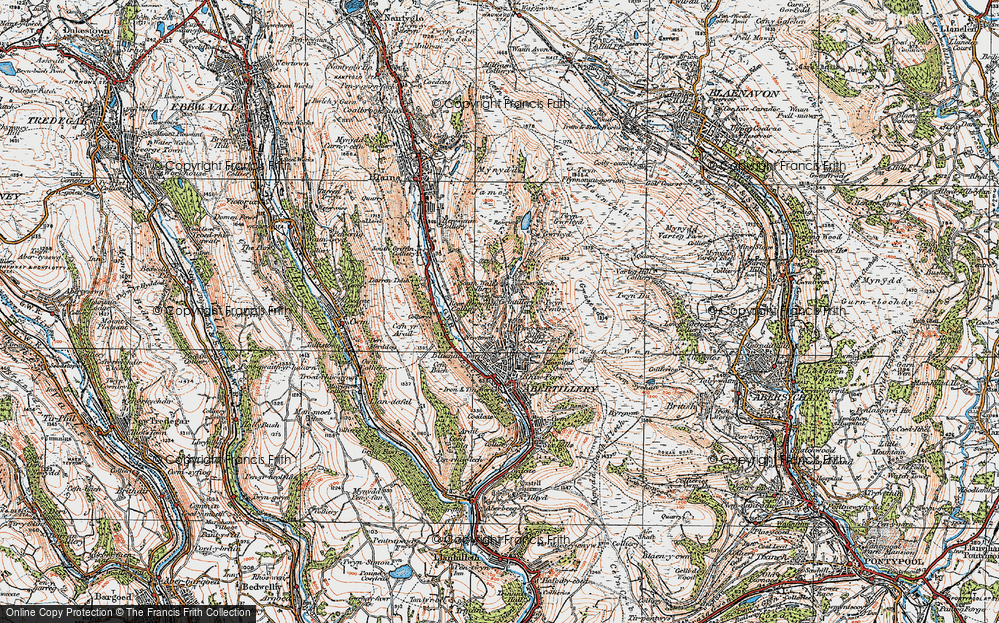 Old Map of West Bank, 1919 in 1919