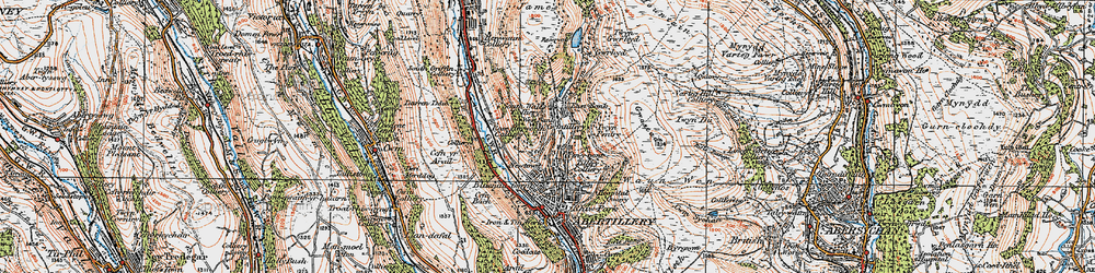Old map of West Bank in 1919