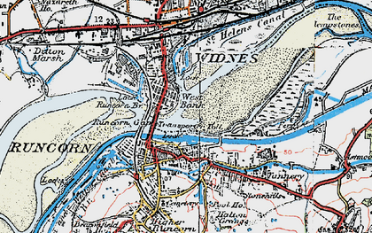 Old map of West Bank in 1923