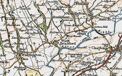 Old map of Whittakers in 1924