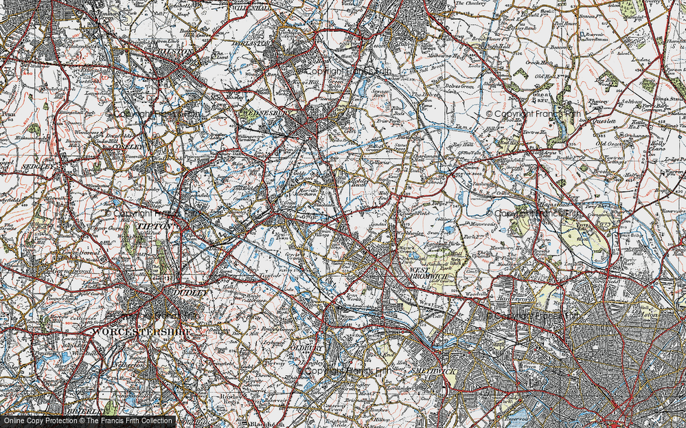 Old Map of West Bromwich, 1921 in 1921