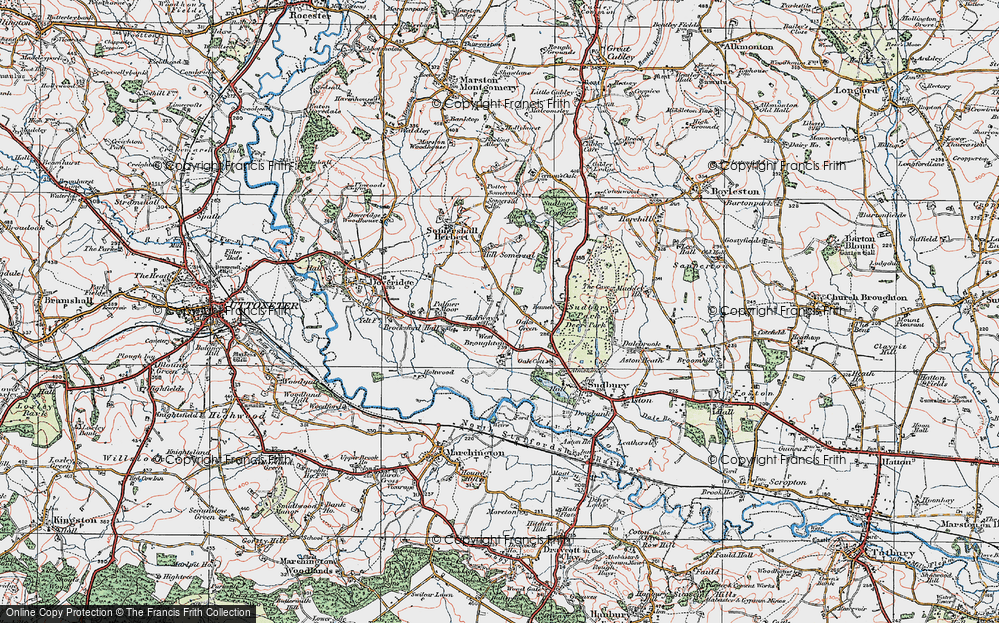 Old Map of West Broughton, 1921 in 1921