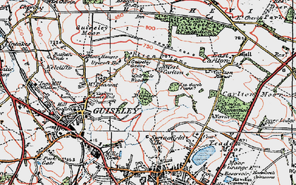 Old map of West Carlton in 1925