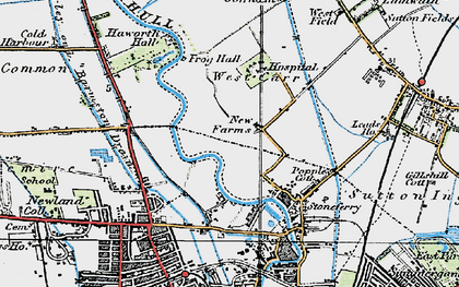 Old map of West Carr in 1924