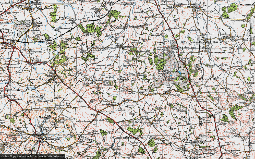 Old Map of West Chelborough, 1919 in 1919