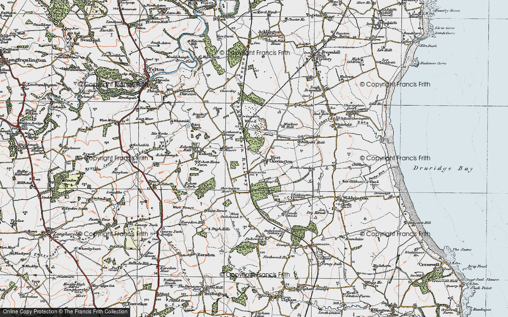 Old Map of West Chevington, 1925 in 1925