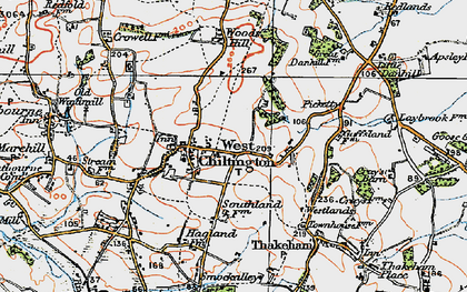 Old map of West Chiltington in 1920