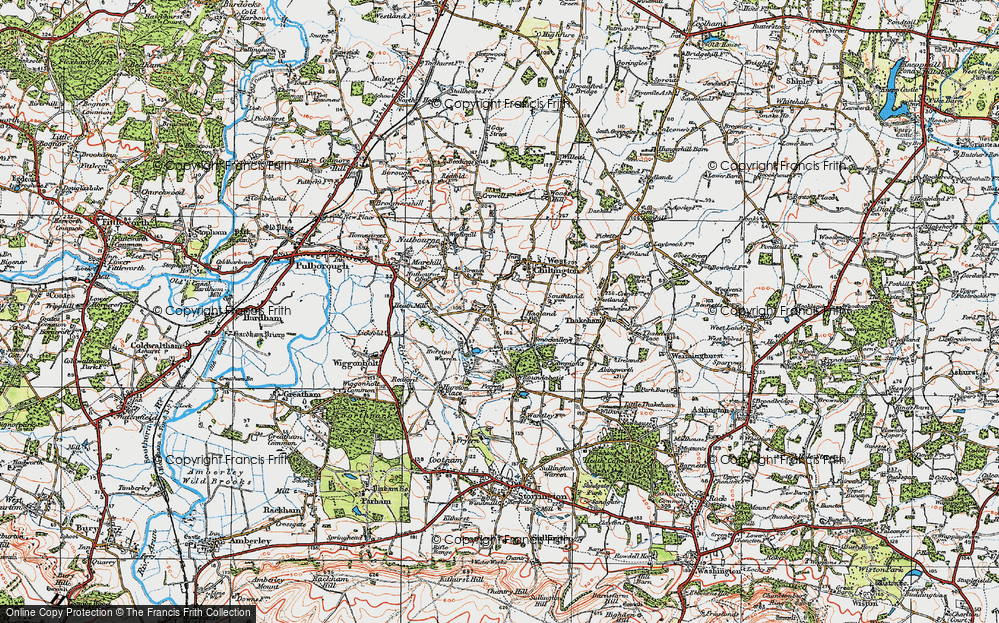Old Map of West Chiltington Common, 1920 in 1920