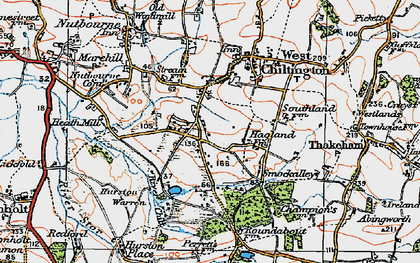 Old map of West Chiltington Common in 1920