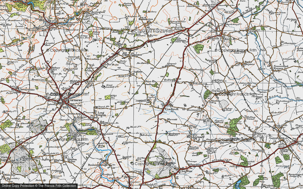 Old Map of West Crudwell, 1919 in 1919