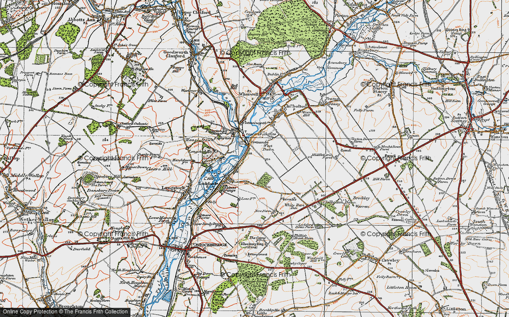 Old Map of West Down, 1919 in 1919