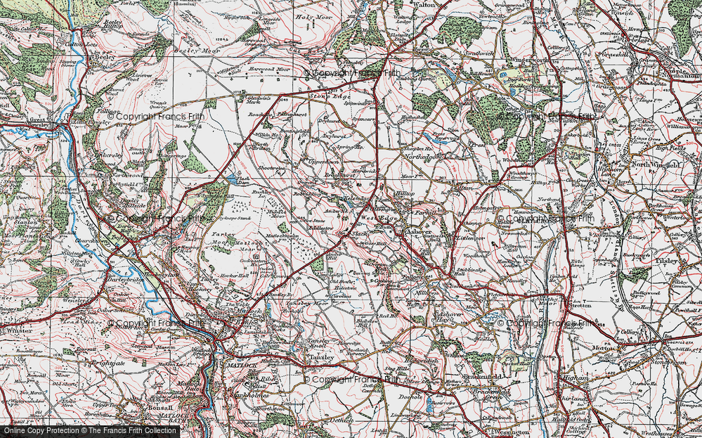 Old Map of West Edge, 1923 in 1923