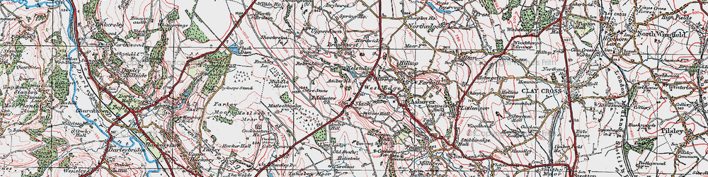 Old map of West Edge in 1923