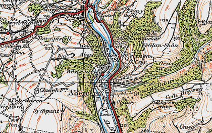 Old map of West End in 1919