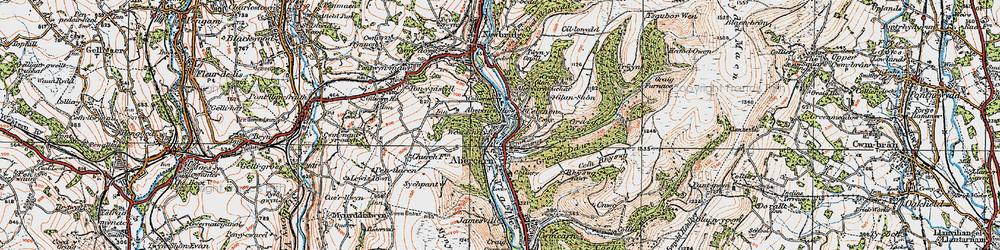 Old map of West End in 1919