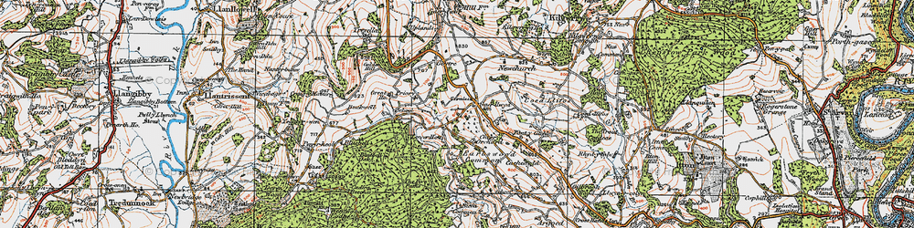 Old map of West End in 1919