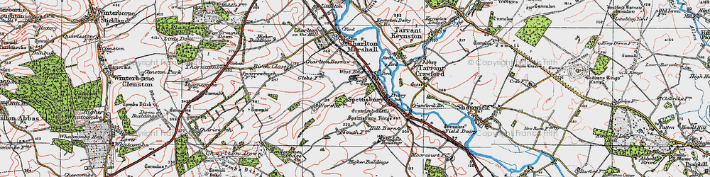 Old map of West End in 1919