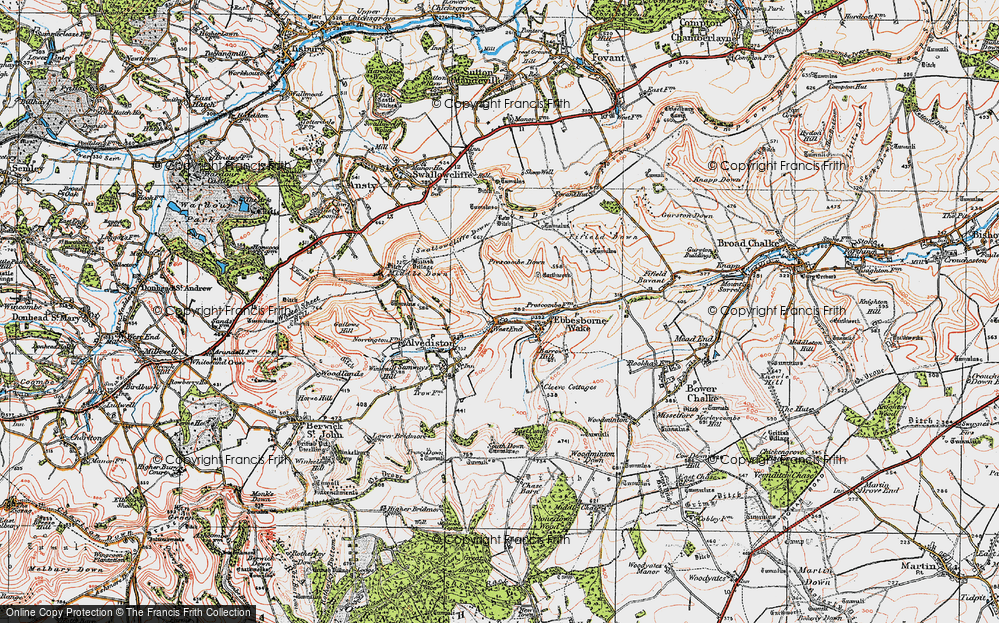 Old Map of West End, 1919 in 1919