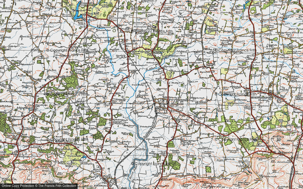 Old Map of Historic Map covering Lashmars Hall in 1920