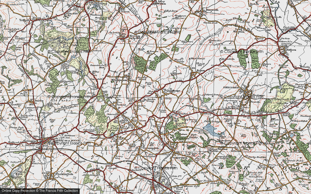 Old Map of West End, 1921 in 1921