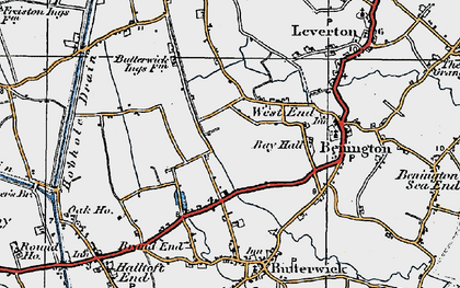 Old map of West End in 1922