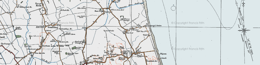 Old map of West End in 1924