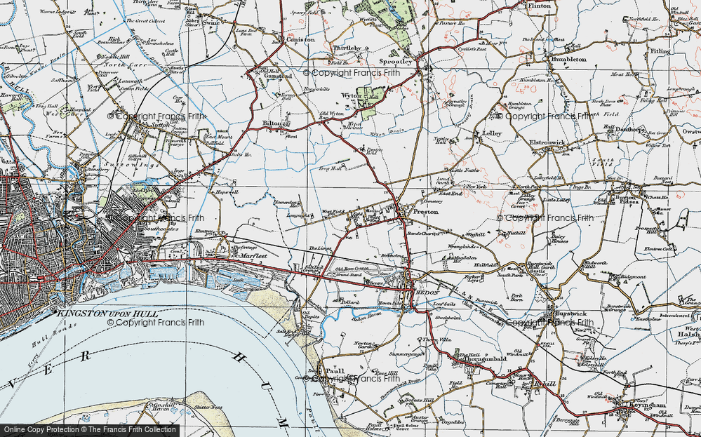 Old Map of West End, 1924 in 1924