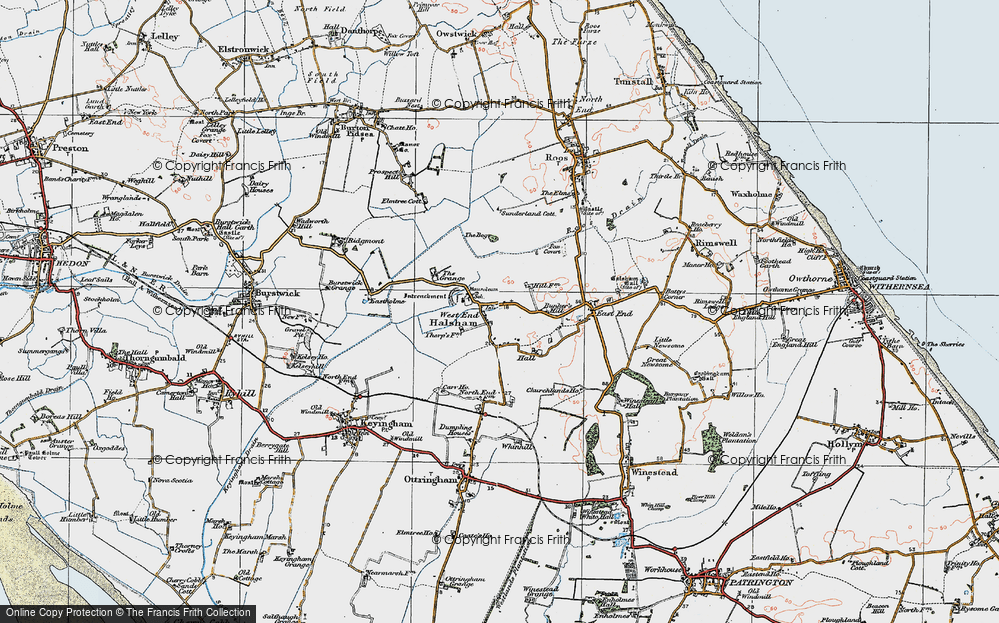 Old Map of West End, 1924 in 1924