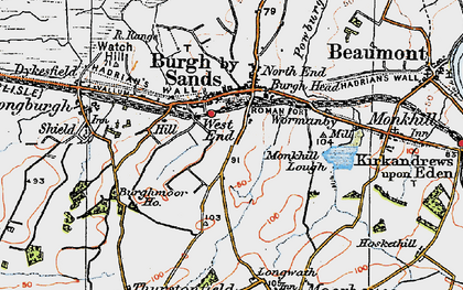 Old map of West End in 1925