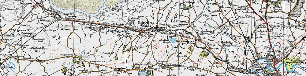 Old map of West End in 1925