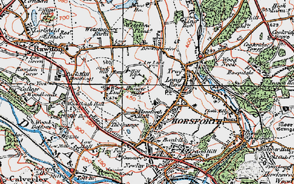Old map of Brownberries, The in 1925