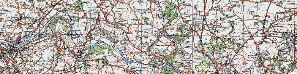 Old map of Brownberries, The in 1925