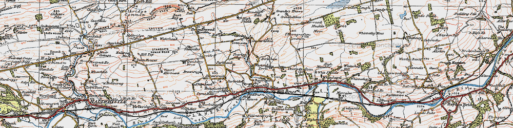 Old map of West End Town in 1925