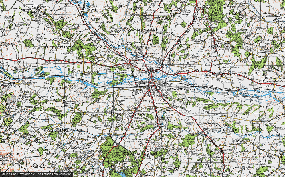 Old Map of West Fields, 1919 in 1919