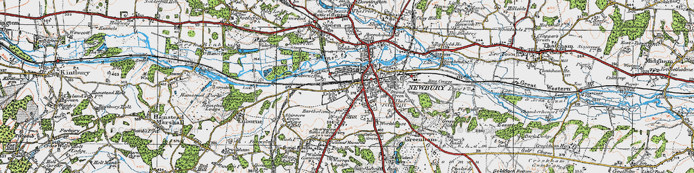 Old map of West Fields in 1919