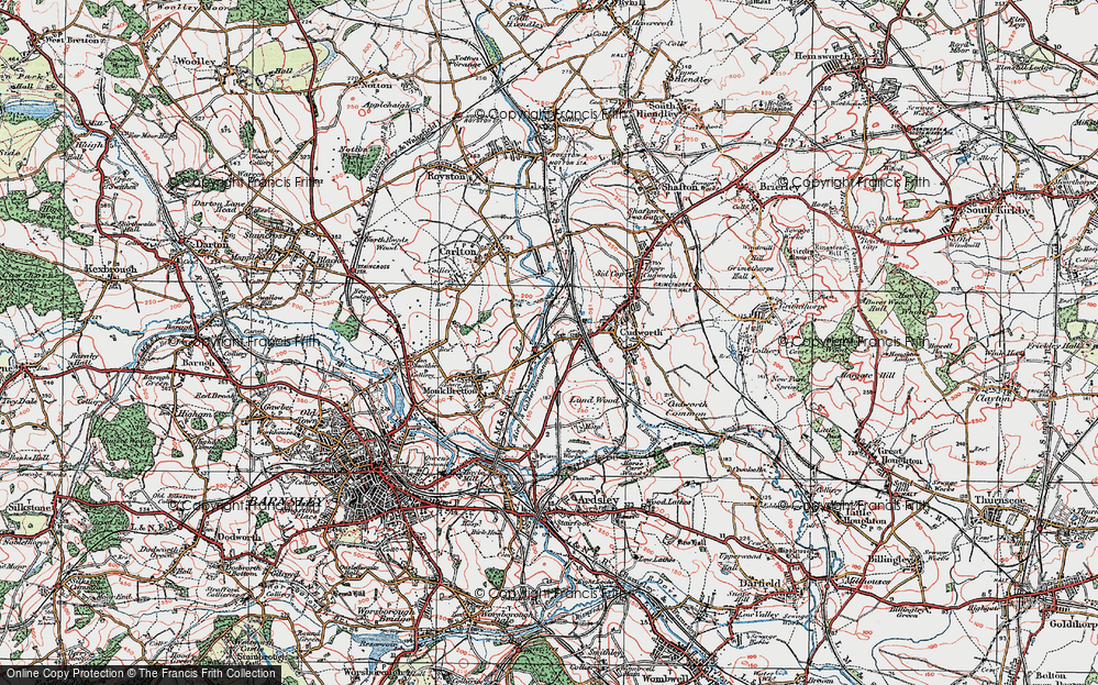 Old Map of West Green, 1924 in 1924