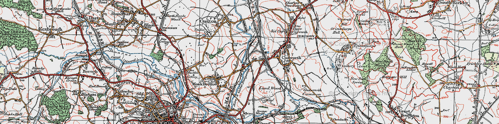 Old map of West Green in 1924
