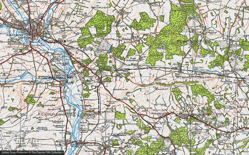 Old Map of West Grimstead, 1919 in 1919