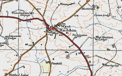 Old map of Buckby Lodge in 1919