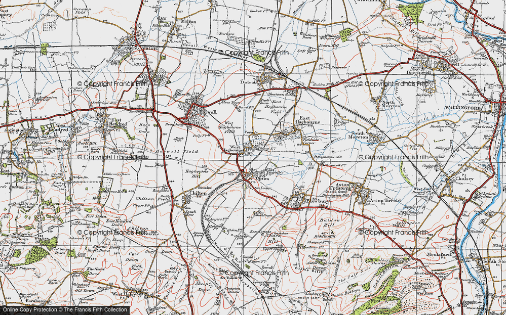 Old Map of West Hagbourne, 1919 in 1919
