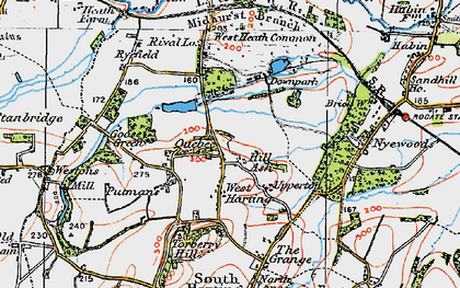 Old map of West Harting in 1919