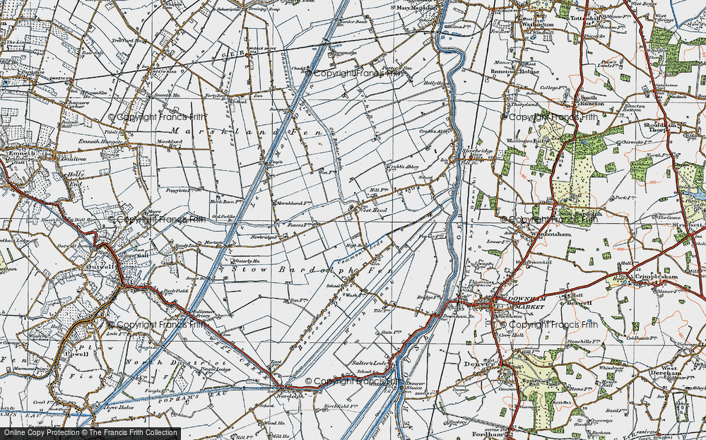 Old Map of West Head, 1922 in 1922