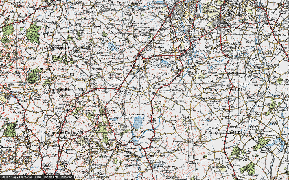 Old Map of West Heath, 1921 in 1921