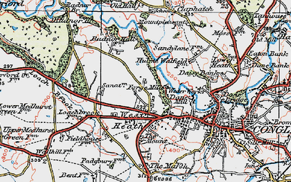 Old map of West Heath in 1923