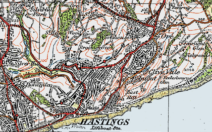 Old map of West Hill in 1921